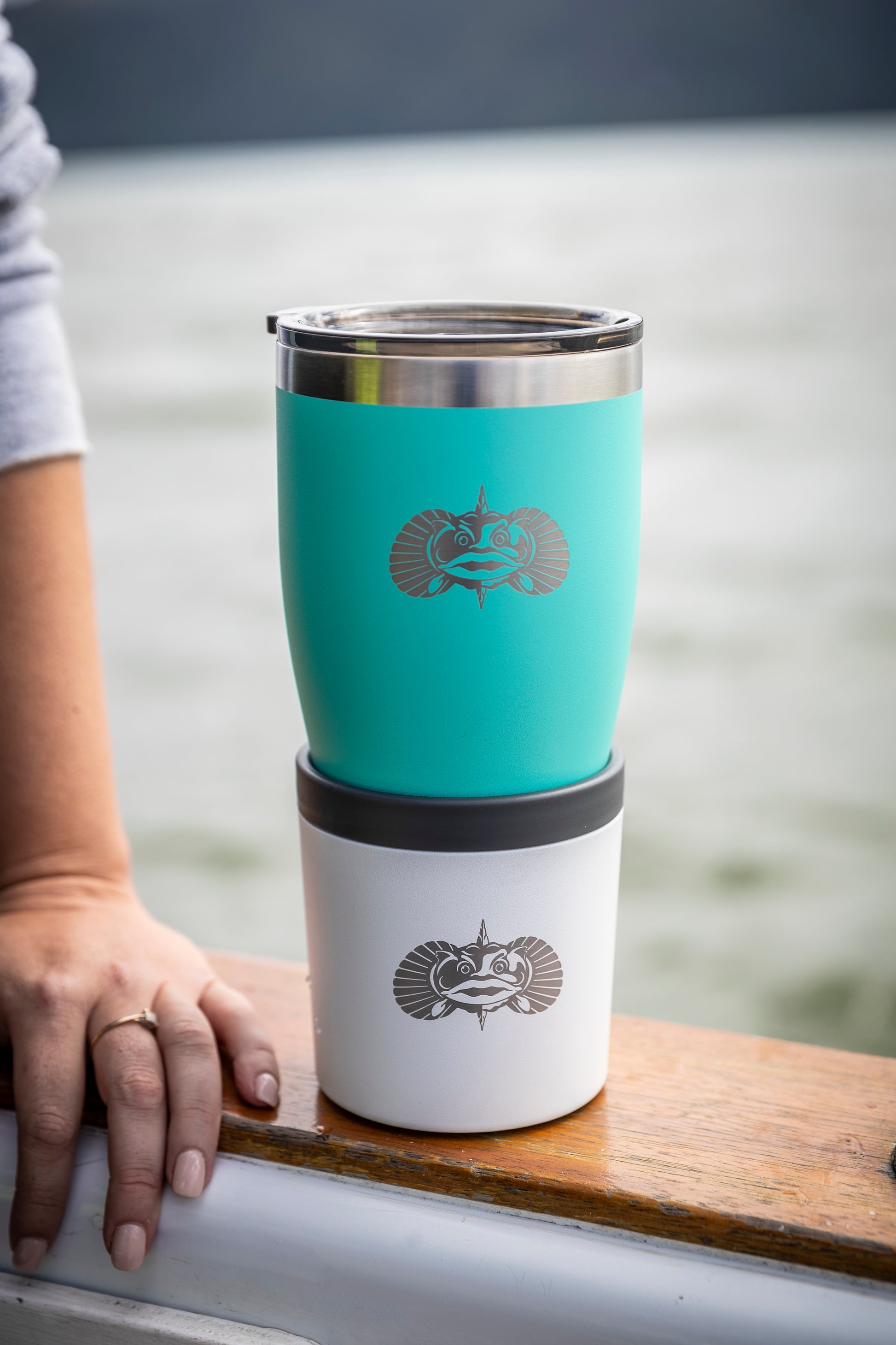 Toadfish Anchor - Non-Tipping Cup Holder Teal