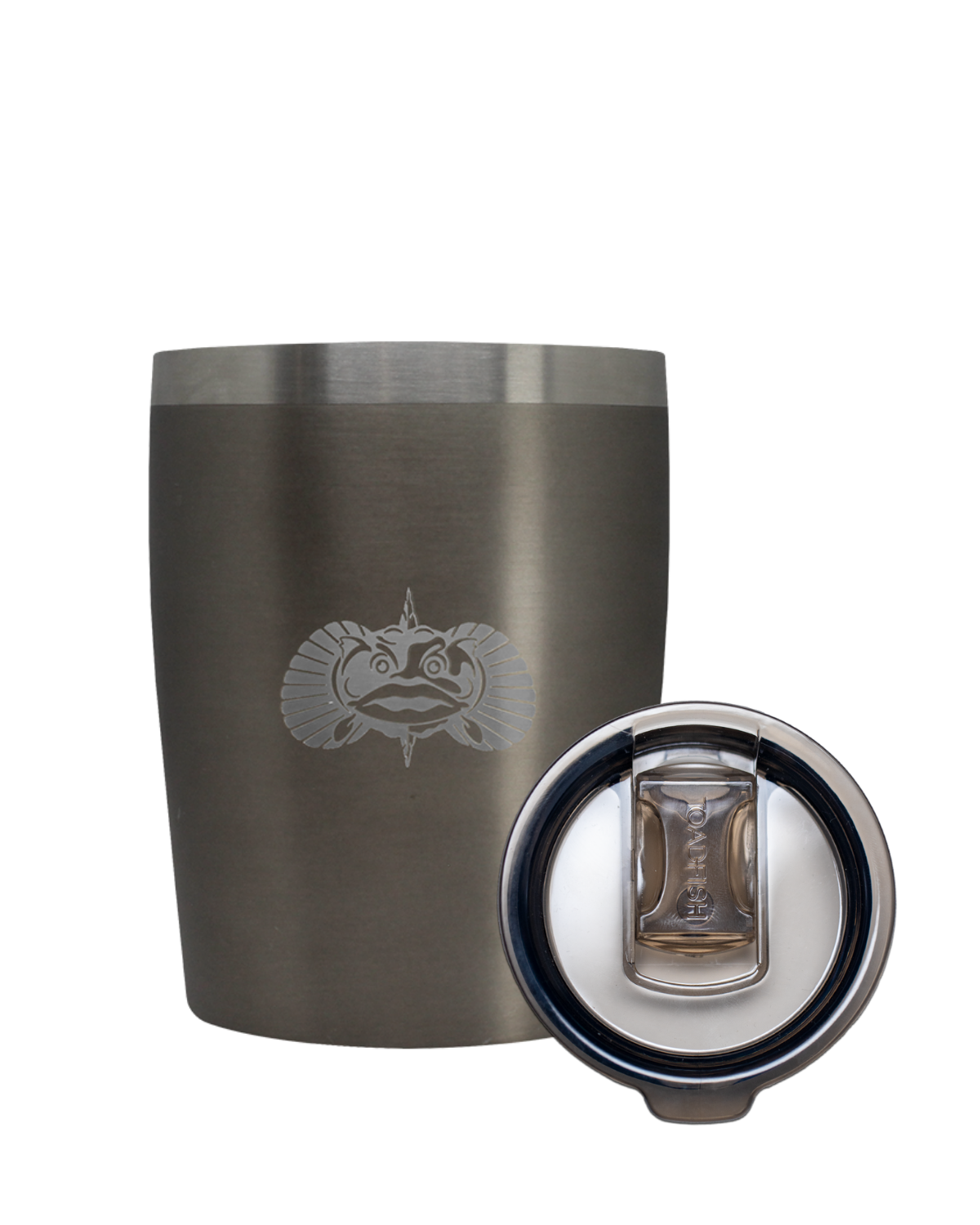 TOADFISH Toadfish Non-tipping 10oz Insulated Stainless Steel Rocks Tumbler With Easy Slide Lid